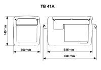 Indel B TB41A 40L 12/24/230V -20°C Kompressor kühlbox