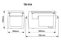 Indel B TB51A 50L 12/24/230V -20°C Kompressor kühlbox