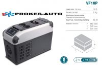 VITRIFRIGO VF16P / 16L 12/24V / 110-240V / +10 až -18ºC Autokühler / Kompressor Kühlbox