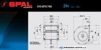SPAL Lüfter 24V Verdampfer radial RPA3VCB / 010-B70-74D