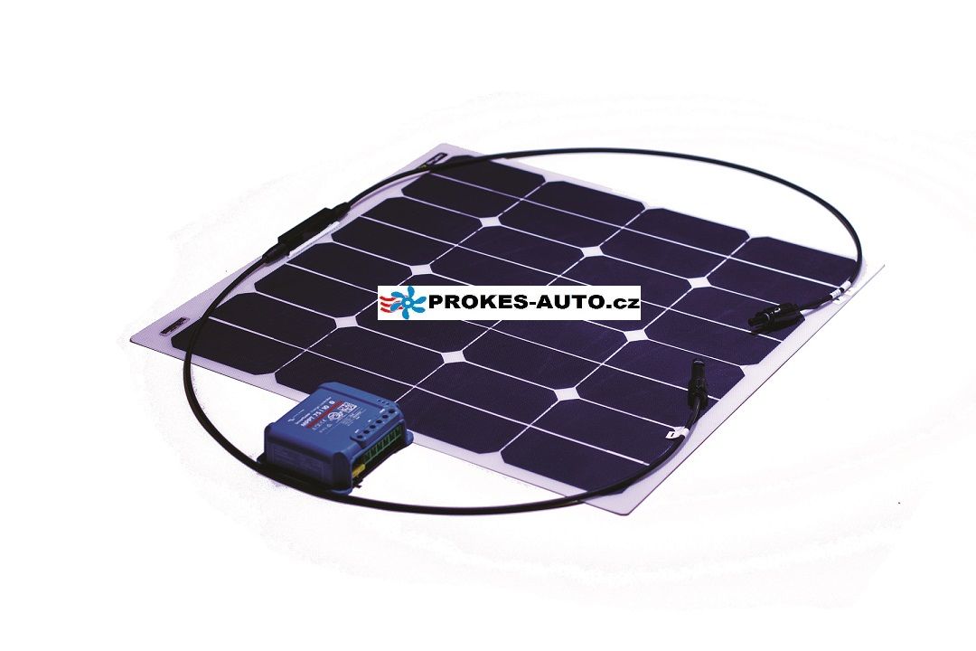 Flexibles Solarpanel 55W / 12V inkl. Controller mit Bluetooth-Verbindung Skyled