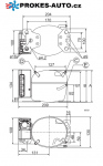 SECOP / DANFOSS BD80F Kompressor mit Elektroinstallation 12 - 24V