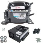 SECOP / DANFOSS BD80F Kompressor mit Elektroinstallation 12 - 24V 