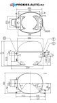 Kompressor SECOP / DANFOSS NL11F, LBP - R134a, 220 - 240 V, 50 Hz