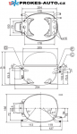 Kompressor SECOP / DANFOSS NL11MF, MBP - R134a, 220 - 240 V, 50 Hz