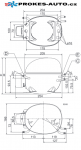 Kompressor SECOP / DANFOSS NL9F LBP R134a 220-240V 50Hz 105G6802