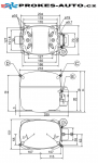 Kompressor SECOP / DANFOSS SC10CL LBP R404A R507 220-240V 50Hz 104L2523