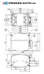 Kompressor SECOP / DANFOSS SC10DL MBP/HBP R407C R404A R507 220-240V 50Hz 104L2525