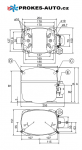 Kompressor SECOP / DANFOSS SC12CLX LBP R404A R507 220-240V 50Hz 104L2623
