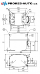 Kompressor SECOP / DANFOSS SC12DL MBP/HBP R407C R404A R507 220-240V 50Hz 104L2625