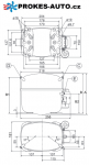 Kompressor SECOP / DANFOSS SC12MLX MBP R404A / R507 220-240V 50-60Hz 104L2606