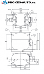 Kompressor SECOP / DANFOSS SC15CLX LBP R404A R507 220-240V 50Hz 104L2853