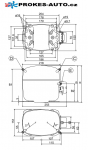 Kompressor SECOP / DANFOSS SC15DL MBP/HBP R407C R404A R507 220-240V 50Hz 104L2856