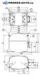 Kompressor SECOP / DANFOSS SC18CLX LBP - R404A R507 220-240V 50Hz 104L2123