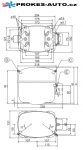 Kompressor SECOP / DANFOSS SC21GX, LBP / HBP - R134a, 220 - 240 V, 50 - 60 Hz