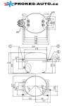 Kompressor SECOP / DANFOSS TLES 5.7KK.3, LBP - R600a, 220-240 V, 50 Hz