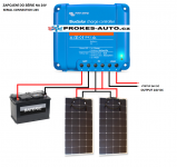ETFE Flexibles Solarpanel 210W / 12/24V inkl. Controller mit Bluetooth-Verbindung Victron Energy 75/15A