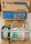 Kompressor 24V Sanden SD7H15 4271, 7866, 8017, 8236 OEM 240101251 / 8862020000700