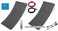 ETFE Flexibles Solarpanel 200W / 12/24V inkl. Controller mit Bluetooth-Verbindung Victron Energy 75/15A