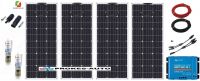 ETFE Flexibles Solarpanel 400W / 12V inkl. Controller mit Bluetooth-Verbindung Victron Energy 10/30A