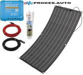 ETFE Flexibles Solarpanel 100W / 12V inkl. Controller mit Bluetooth-Verbindung Victron Energy 75/10A