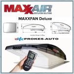 MaxxAir MaxxFan Deluxe 12V Dachlüftung rauchig dunkel Maxfan AIRXCEL