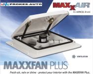 MaxxAir MaxxFan Plus 12V Dachventilator / Dachbelüftung weiß AIRXCEL