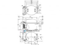SECOP / DANFOSS BD50F Kompressor, R134a, 12-24 V DC