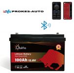 OLALITIO Lithium Batterie LiFePO4 Smart BMS 12,8V/100Ah 1280Wh Bluetooth OLA-12-100 für Wohnwagen und Wohnmobile