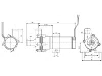 Wasserpumpe 24V / 20mm SPX Flow Technology - IRIZAR SCANIA 10-24489-15B / 11195 / 1730878 / CM30P7-1 Johnson Pump SPX Sweden