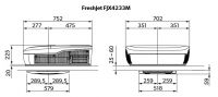 Dometic FreshJet FJX4 1500M Dachkompressor-Klimaanlage für Wohnwagen 9600050998 / FJX4233M