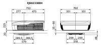 Dometic FreshJet FJX4 1700 Dachkompressor-Klimaanlage für Wohnwagen 9600051000 / FJX4233EEH